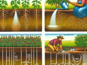 “Deep Watering Methods for Stronger Plant Roots”